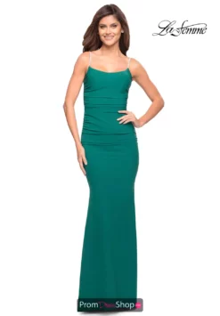 La Femme Dress 30701 -Prom Dress Shop Shop 30701 Emerald F2
