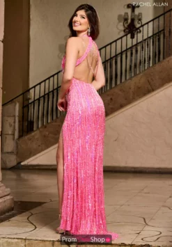 Rachel Allan Dress 70312 -Prom Dress Shop Shop 70312 hot pink b