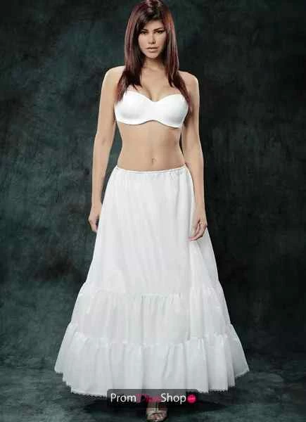 WhiteTulle Slip/Petticoat Floor Length 80 Size -Prom Dress Shop Shop 80slip