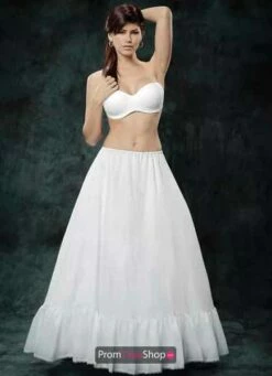 Drawstring Layered Tulle White Slip Size 90