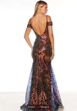 Alyce Paris Dress 61414 -Prom Dress Shop Shop Alyce 61414 BLACK MULTI 2