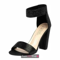 Blossom Footwear Strappy Heels Style Celina-16 -Prom Dress Shop Shop CELINA 1620BLACK