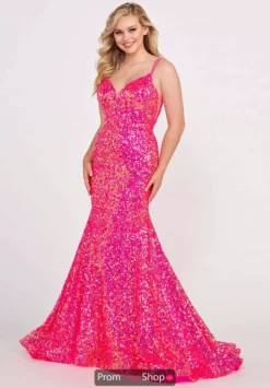 Ellie Wilde Dress Dress EW34016 -Prom Dress Shop Shop Ellie Wilde EW34016 hotpink 0234