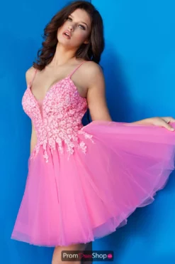 Jovani Short Dress 08273 | PromDressShop.com -Prom Dress Shop Shop Jovani Short 08273 HOTPINK 1