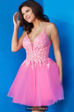 Jovani Short Dress 08273 | PromDressShop.com -Prom Dress Shop Shop Jovani Short 08273 HOTPINK 5