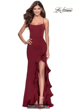 La Femme Dress 28294 -Prom Dress Shop Shop La Femme 28294 Wine F