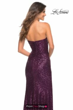 La Femme Dress 29675 -Prom Dress Shop Shop La Femme 29675 DarkBerry B2