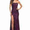 La Femme Dress 29675 -Prom Dress Shop Shop La Femme 29675 DarkBerry F