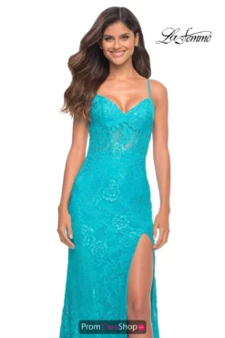La Femme Dress 30171 -Prom Dress Shop Shop La Femme 30171 Aqua F3