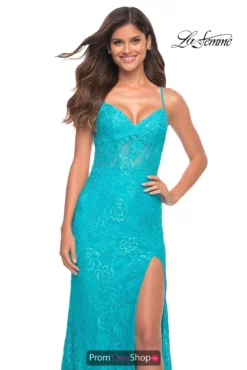 La Femme Dress 30171 -Prom Dress Shop Shop La Femme 30171 Aqua F4