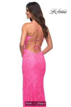 La Femme Dress 30171 -Prom Dress Shop Shop La Femme 30171 NeonPink B2
