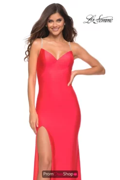 La Femme Dress 30602 -Prom Dress Shop Shop La Femme 30602 HotCoral F3