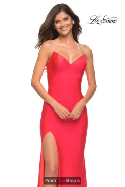 La Femme Dress 30602 -Prom Dress Shop Shop La Femme 30602 HotCoral F4