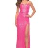 La Femme Dress 30615 -Prom Dress Shop Shop La Femme 30615 HotPink F
