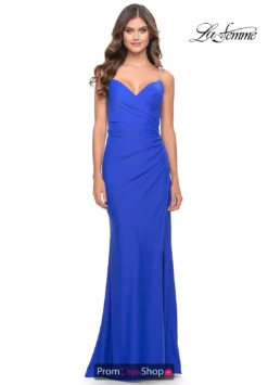 La Femme Dress 31107 -Prom Dress Shop Shop La Femme 31107 RoyalBlue F2