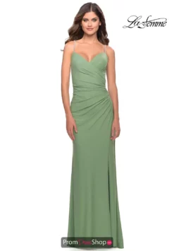 La Femme Dress 31107 -Prom Dress Shop Shop La Femme 31107 Sage F2