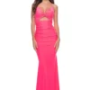 La Femme Dress 31539 -Prom Dress Shop Shop La Femme 31539 NeonPink F