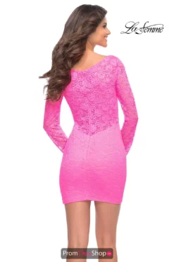 La Femme Short Dress 30354 | PromDressShop.com -Prom Dress Shop Shop La Femme Short 30354 NeonPink B