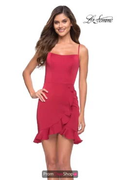 La Femme Short Dress 30945 | PromDressShop.com -Prom Dress Shop Shop La Femme Short 30945 Red F