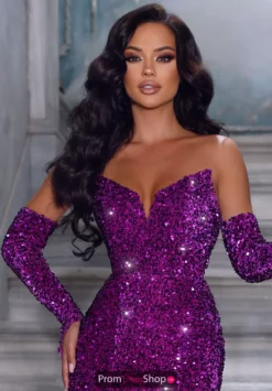 Portia And Scarlett Dress PS02G -Prom Dress Shop Shop PS02GRAPE