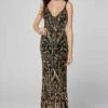 Primavera Dress 3454 -Prom Dress Shop Shop Primavera 3454 BLACKGOLD