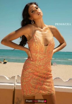 Primavera Dress 3554 -Prom Dress Shop Shop Primavera 3554NUDEORANGE