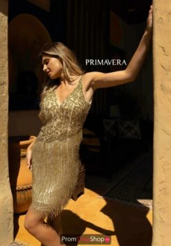 Primavera Dress 3828 -Prom Dress Shop Shop Primavera 3828 GOLD 2760