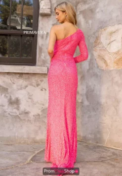 Primavera Dress 3942 -Prom Dress Shop Shop Primavera 3942NeonPinkB