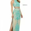 Sherri Hill Dress 53436 -Prom Dress Shop Shop Sherri Hill Sherri Hill 53436 nude turquoise 45580