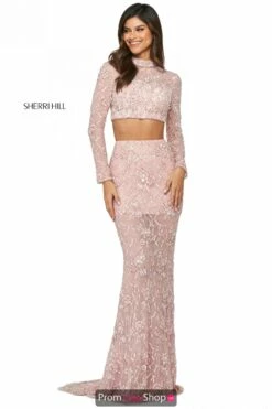 Sherri Hill Dress 53444 -Prom Dress Shop Shop Sherri Hill Sherri Hill 53444 light pink 47276