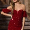 Sherri Hill Short Dress 55204 -Prom Dress Shop Shop Sherri Hill Short Sherri Hill 55204 red 50971