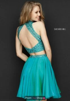 Sherri Hill Short Dress 51296 -Prom Dress Shop Shop Sherri Hill Short sherrihill 51296 jade 7