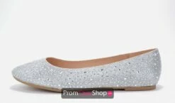 Fortune Dynamic Trinity Shoes At Prom Dress Shop -Prom Dress Shop Shop TRINITY S NEW SILVER DF SHIMMER PU