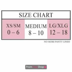 No More Panty Lines Removable By Braza Bra Silicon Adhesive -Prom Dress Shop Shop pantylinesizechart